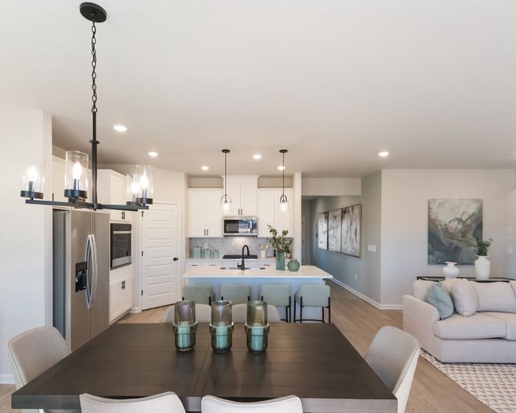 Furnished interior view inside a new home in Vines at Mill Creek - Estate Series, Braselton (Image 5).
