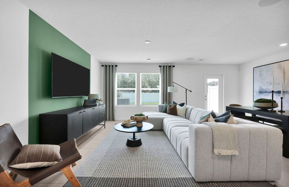 Furnished interior view inside a new home in Normandy Pines, Jacksonville (Image 3). Furnished interior view inside a new home in Normandy Pines, Jacksonville (Image 3).