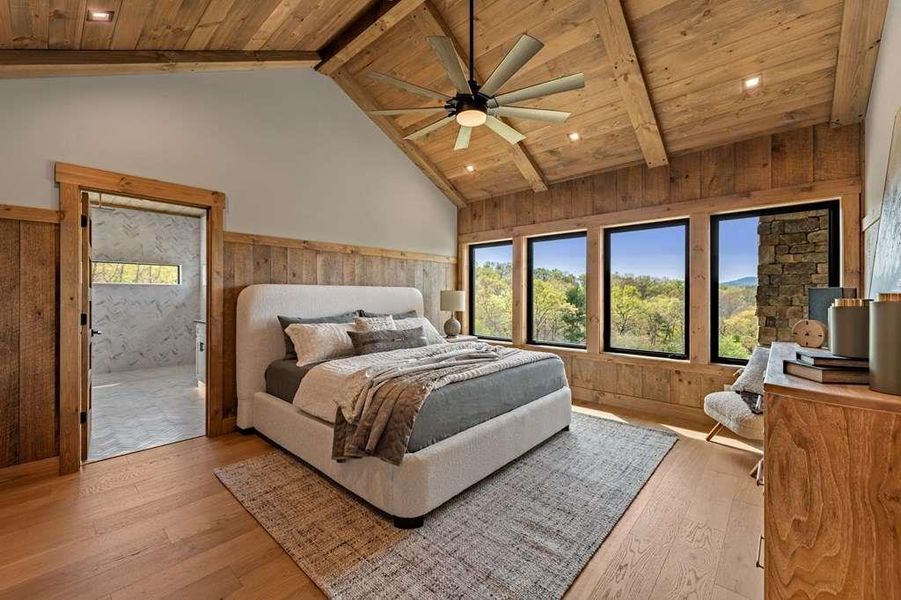 Furnished interior view inside a new home in , Blue Ridge (Image 9).