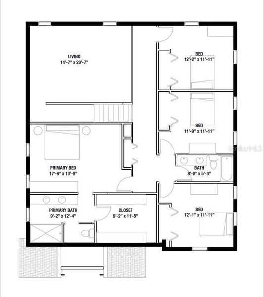 2D floor plan layout of this home in , Lady Lake, FL (Image 5).