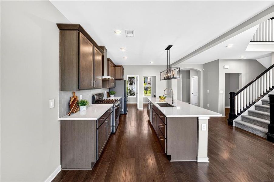 Furnished interior view inside a new home in The Reserve At Liberty Park, Braselton (Image 32).