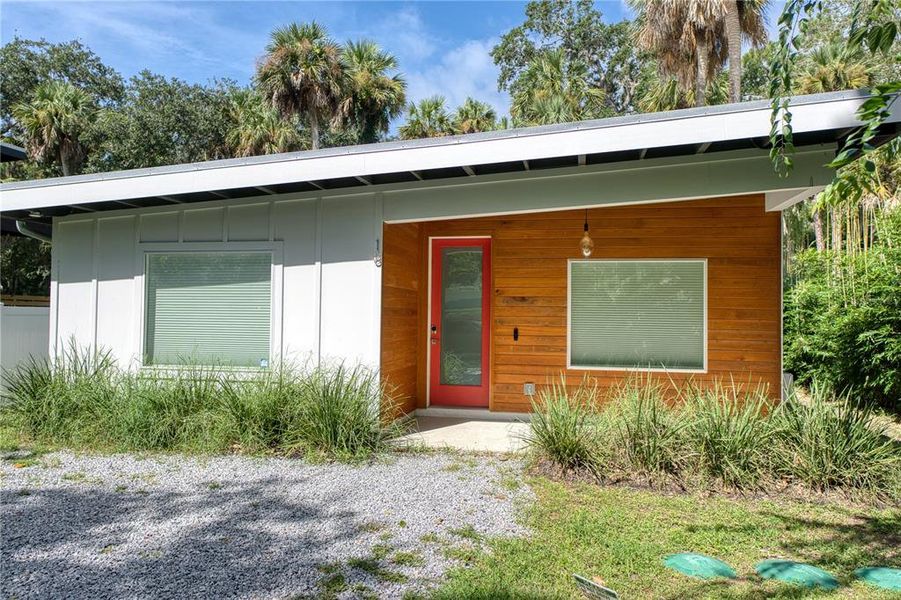 Exterior details and patio area of a home in , Palm Coast (Image 2). Exterior details and patio area of a home in , Palm Coast (Image 2).