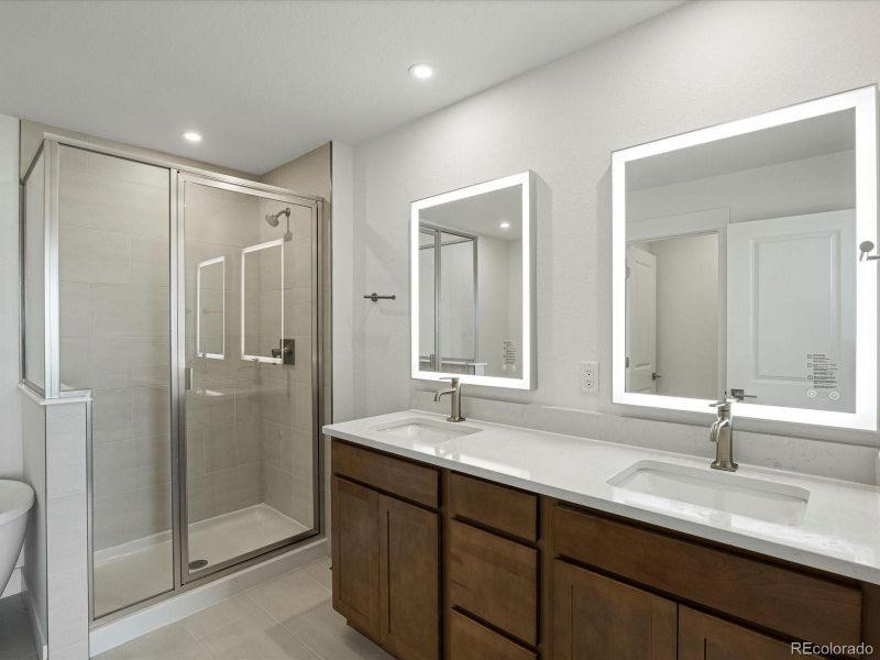 Furnished interior view inside a new home in Ascent at Inverness, Englewood (Image 7).