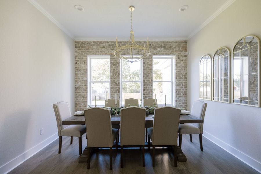 Representative furnished interior of a home built from the The Ellen II by Reece Homes in Pebble Creek, College Station (Image 10).