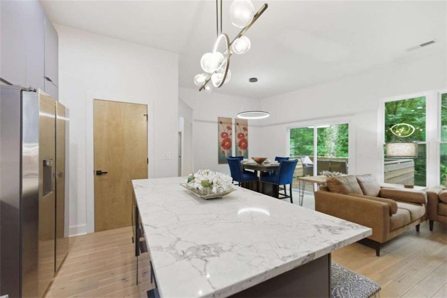 Furnished interior view inside a new home in , Atlanta (Image 42).