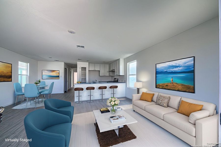 Furnished interior view inside a new home in Silos: Broadview Collection, San Antonio (Image 7). Furnished interior view inside a new home in Silos: Broadview Collection, San Antonio (Image 7).