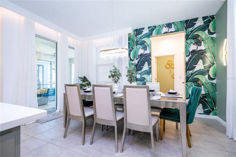 Furnished interior view inside a new home in , Kissimmee (Image 41).