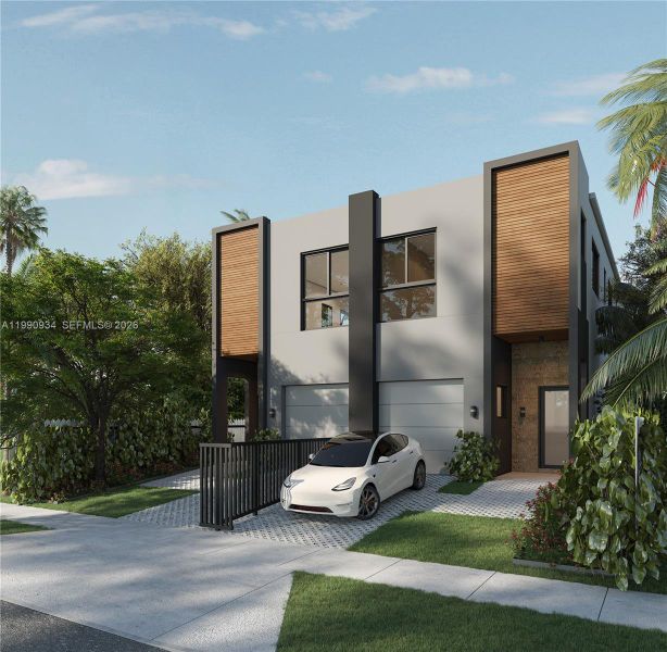 Front exterior of a new home in , Miami, FL, highlighting curb appeal (Image 8).