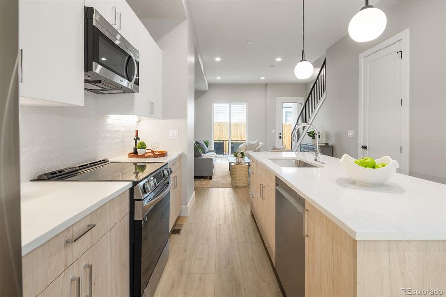 Furnished interior view inside a new home in , Denver (Image 6).