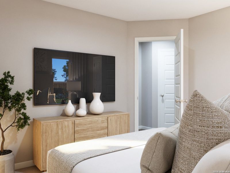 Furnished interior view inside a new home in Cinco Lakes, San Antonio (Image 22).