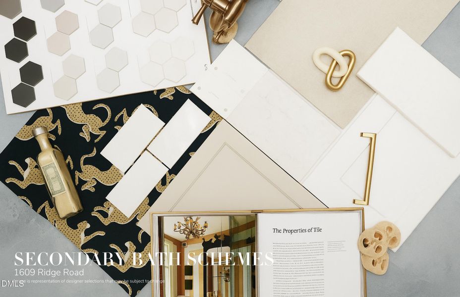 1609 Ridge Seconday Bath Flat Lay 1609 Ridge Seconday Bath Flat Lay