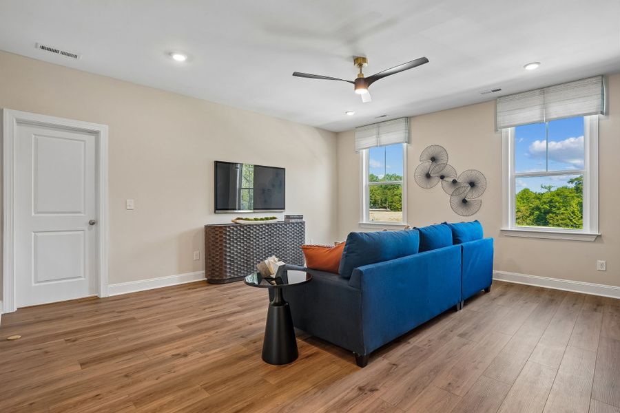 Representative furnished interior of a home built from the Wylie by Caruso Homes in Blue Run, Raleigh (Image 39). Representative furnished interior of a home built from the Wylie by Caruso Homes in Blue Run, Raleigh (Image 39).