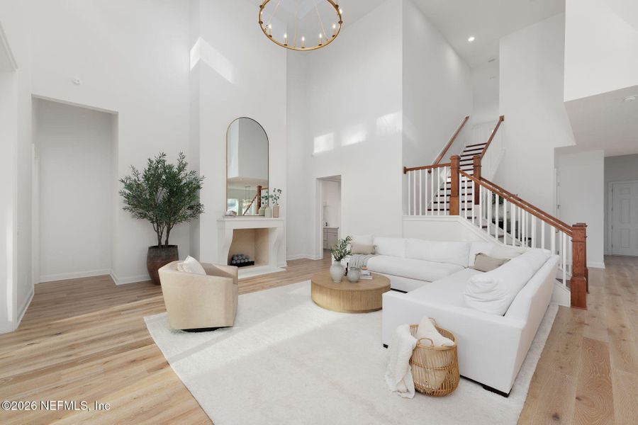 Furnished interior view inside a new home in Nocatee, Ponte Vedra (Image 36). Furnished interior view inside a new home in Nocatee, Ponte Vedra (Image 36).