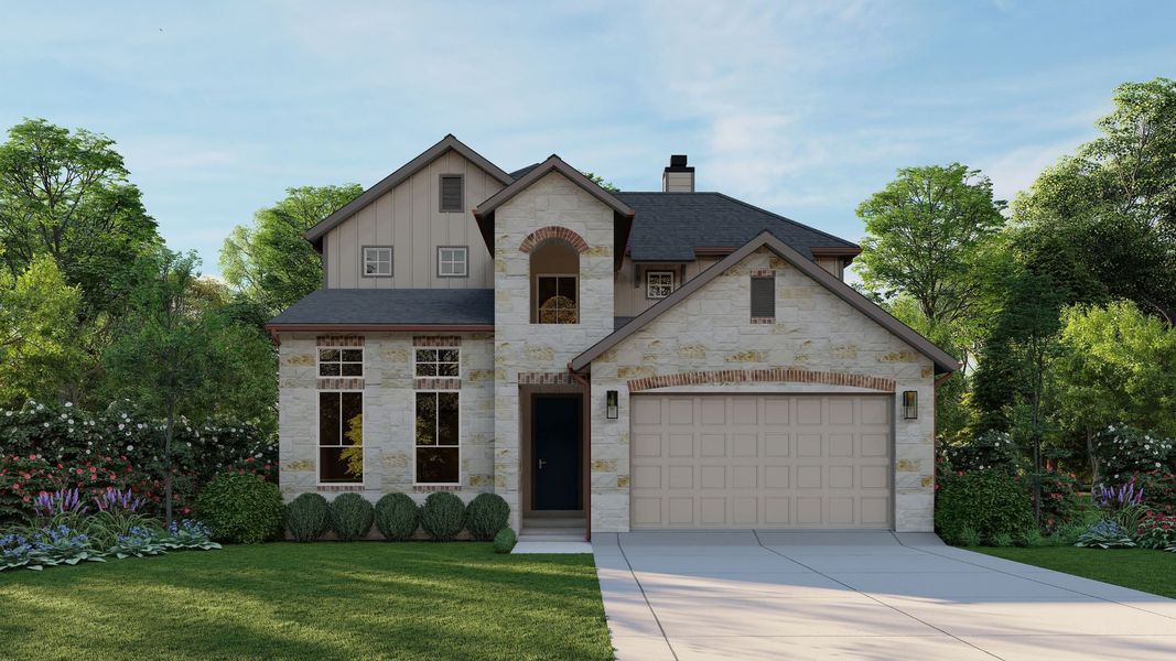 Front exterior of a home in the Country Village Estates community, located in Castroville, TX (Image 14). Front exterior of a home in the Country Village Estates community, located in Castroville, TX (Image 14).