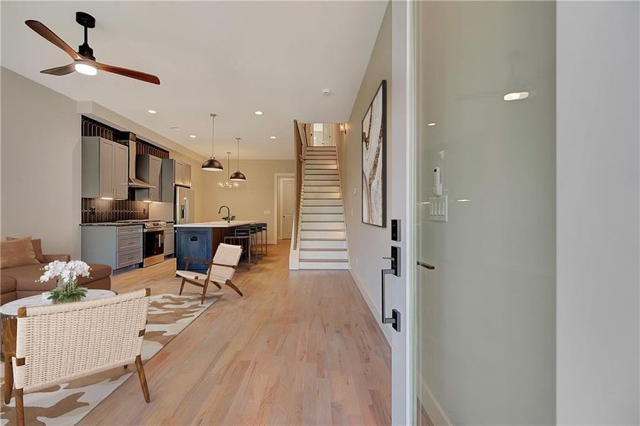 Furnished interior view inside a new home in , Atlanta (Image 37).
