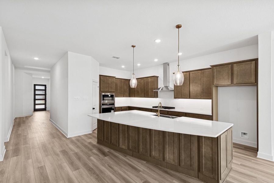 Furnished interior view inside a new home in Meridiana 55' Homesites, Manvel (Image 4).