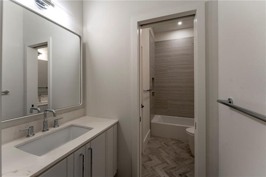 Furnished interior view inside a new home in , Atlanta (Image 48).