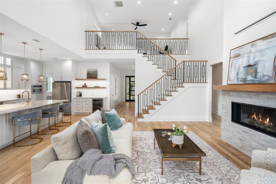Furnished interior view inside a new home in , Dallas (Image 16).