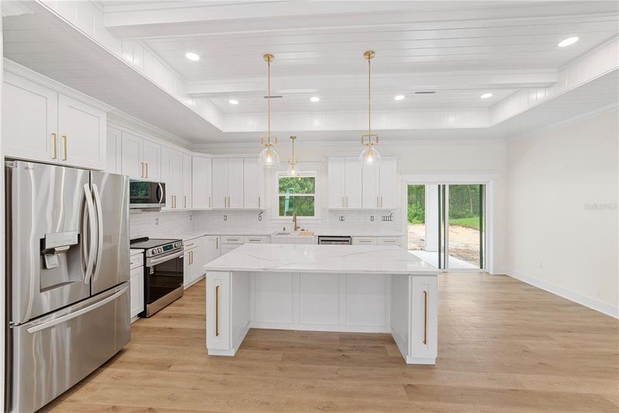 Furnished interior view inside a new home in , Webster (Image 15).