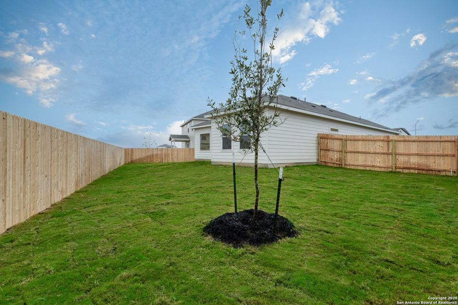 Exterior details and patio area of a home in Saddlebrook Ranch, Schertz (Image 3).
