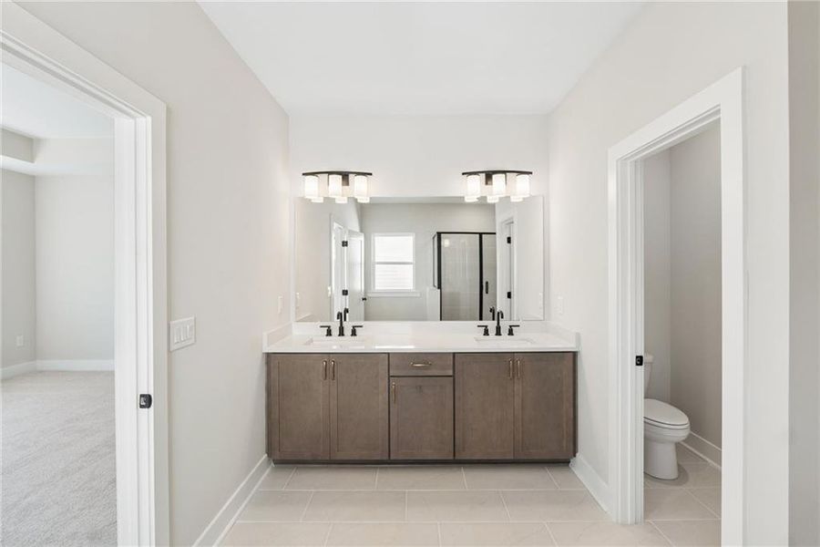 Furnished interior view inside a new home in Settingdown Farms, Cumming (Image 5).