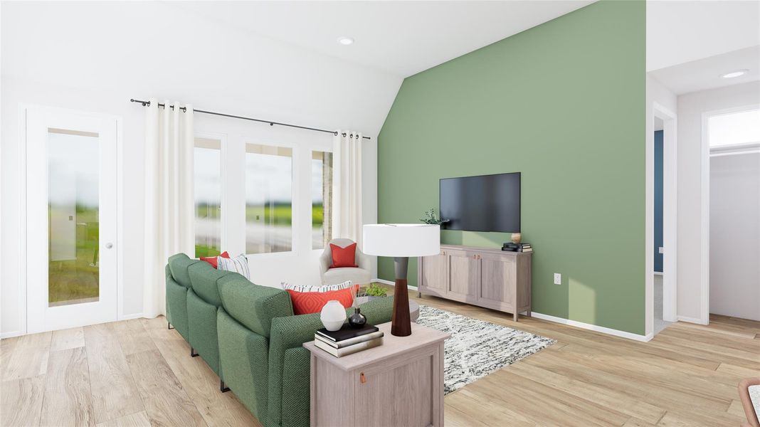 Furnished interior view inside a new home in Anniston, Katy (Image 2).