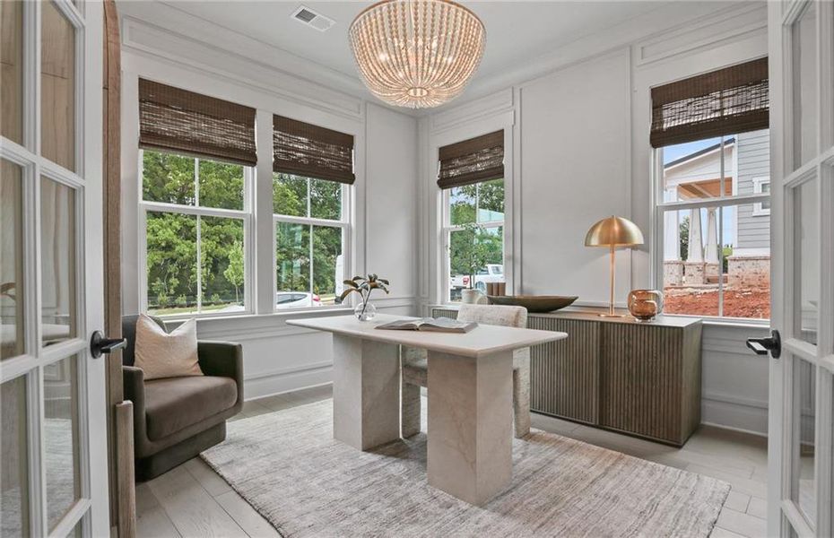 Furnished interior view inside a new home in Sterling Pointe, Cumming (Image 34).