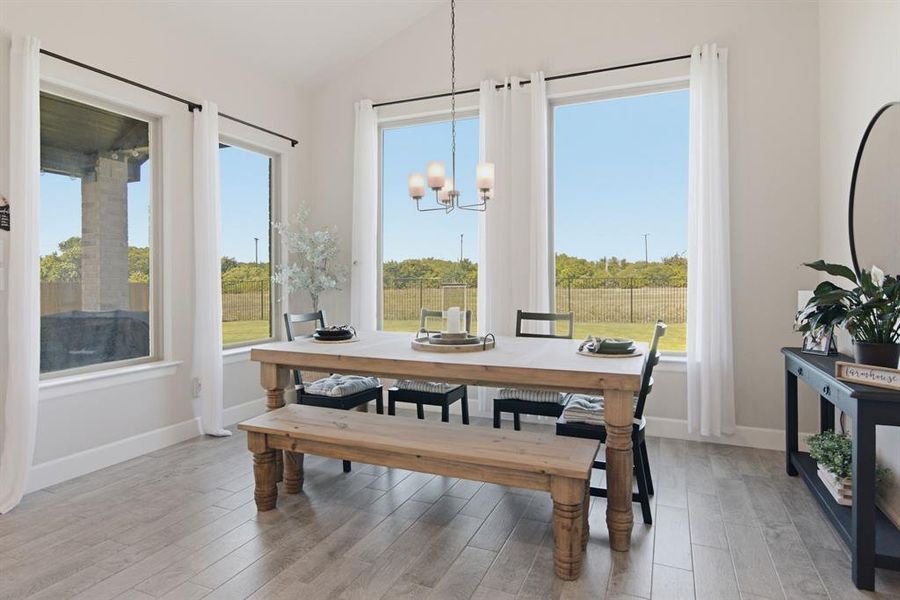 Furnished interior view inside a new home in , Burleson (Image 5).