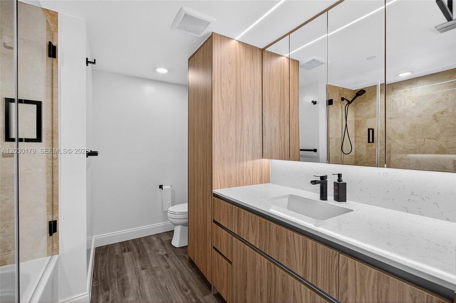 Furnished interior view inside a new home in , Miami (Image 15).