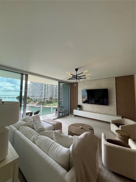 Furnished interior view inside a new home in , Miami (Image 7).