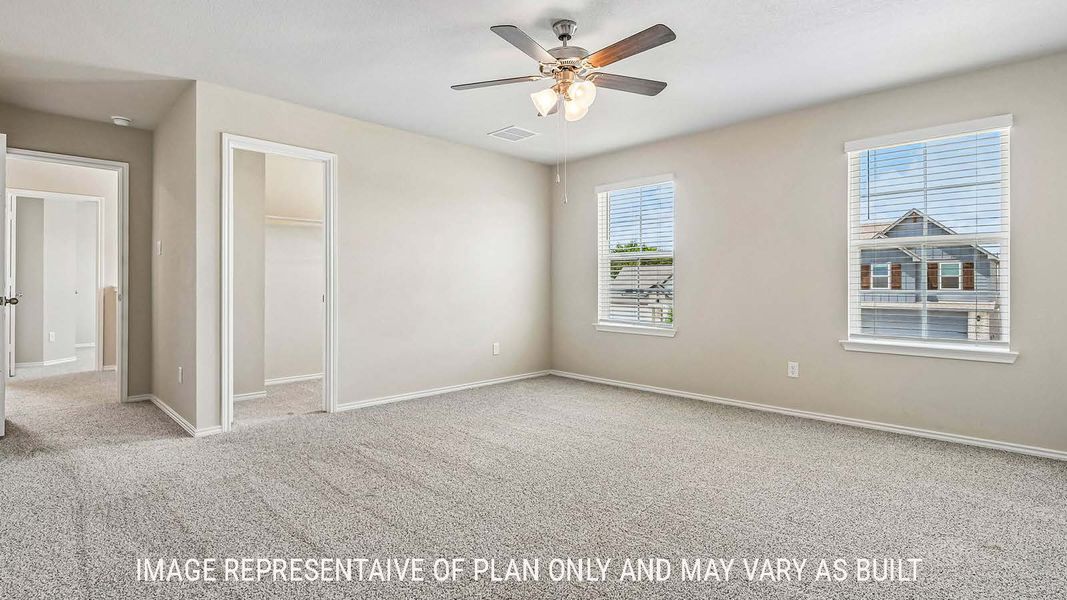 Spacious, unfurnished interior of a new home in Eagles Landing, Waco (Image 23).