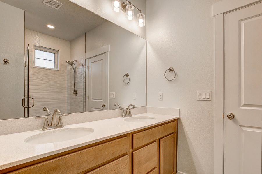 Representative furnished interior of a home built from the The Addison by Landmark Homes in The Lakes at Centerra, Loveland (Image 10). Representative furnished interior of a home built from the The Addison by Landmark Homes in The Lakes at Centerra, Loveland (Image 10).