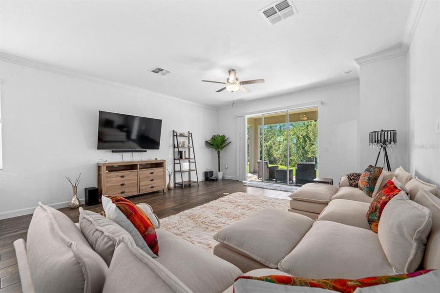 Furnished interior view inside a new home in Angeline Active Adult, Land O' Lakes (Image 12). Furnished interior view inside a new home in Angeline Active Adult, Land O' Lakes (Image 12).