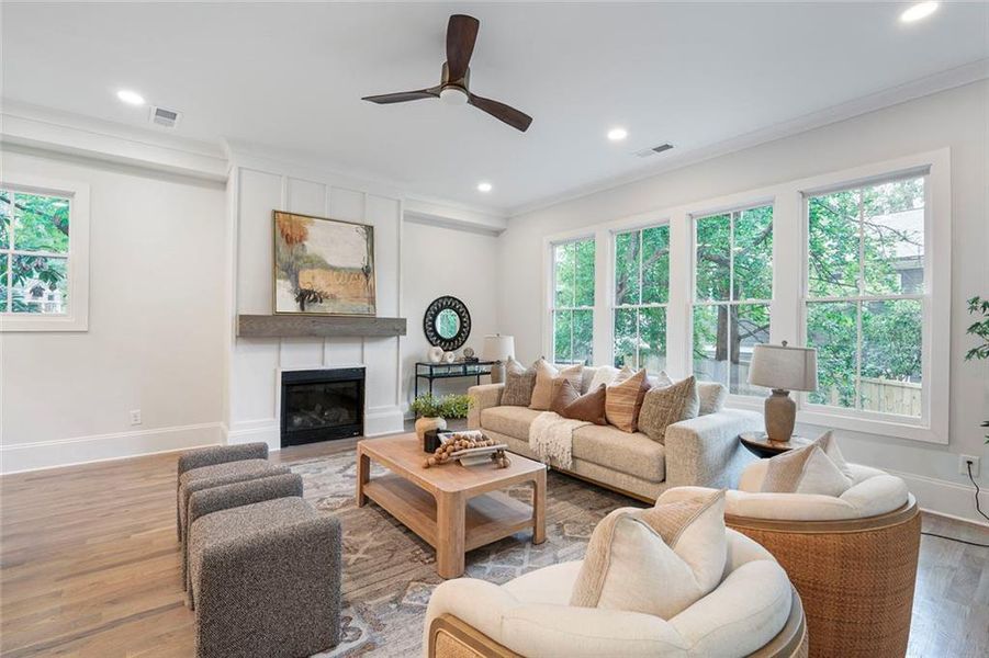 Furnished interior view inside a new home in , Atlanta (Image 37).