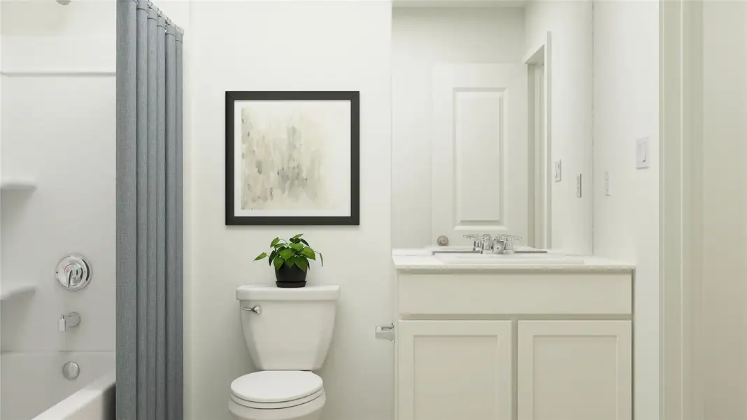 Furnished interior view inside a new home in Firefly Pointe, Hutto (Image 30).