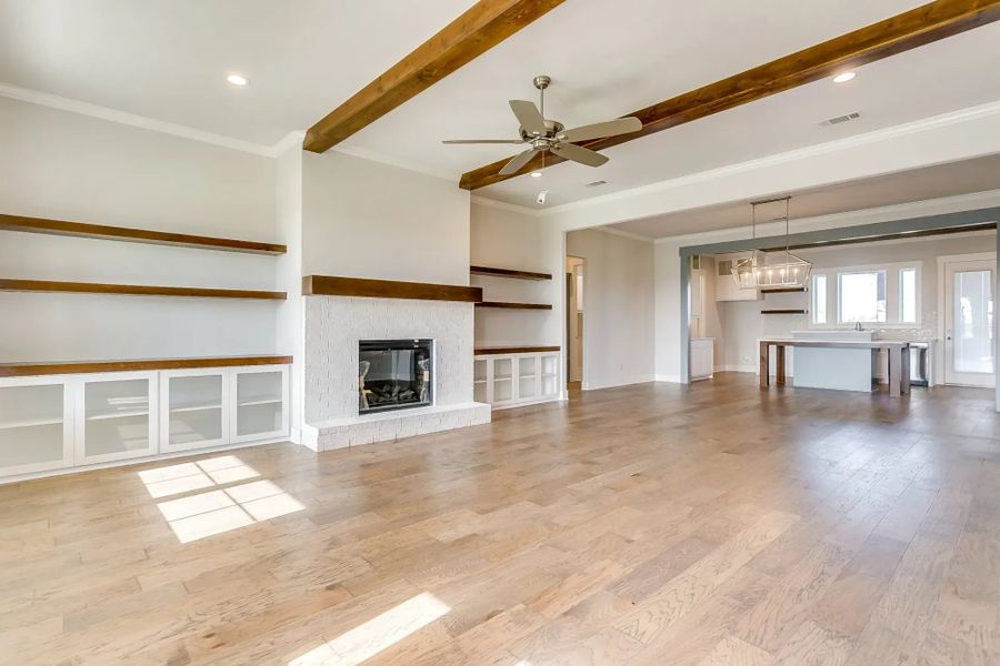 Representative unfurnished interior of a home built from the The Paxton by Elmwood Custom Homes in Matthews Farm, Venus (Image 23). Representative unfurnished interior of a home built from the The Paxton by Elmwood Custom Homes in Matthews Farm, Venus (Image 23).