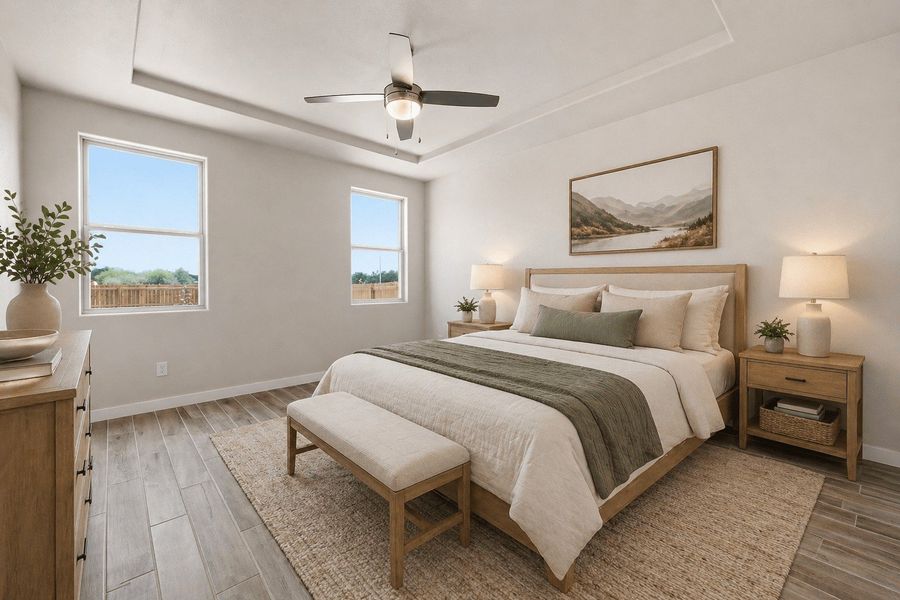 Furnished interior view inside a new home in Paloma Ranch, Harlingen (Image 12).