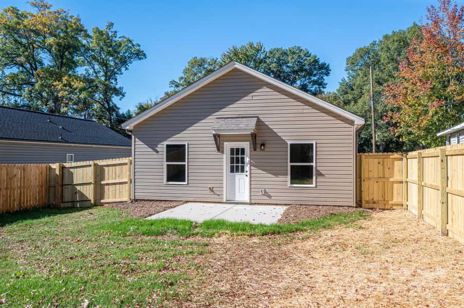 Exterior details and patio area of a home in , Lowell (Image 18).