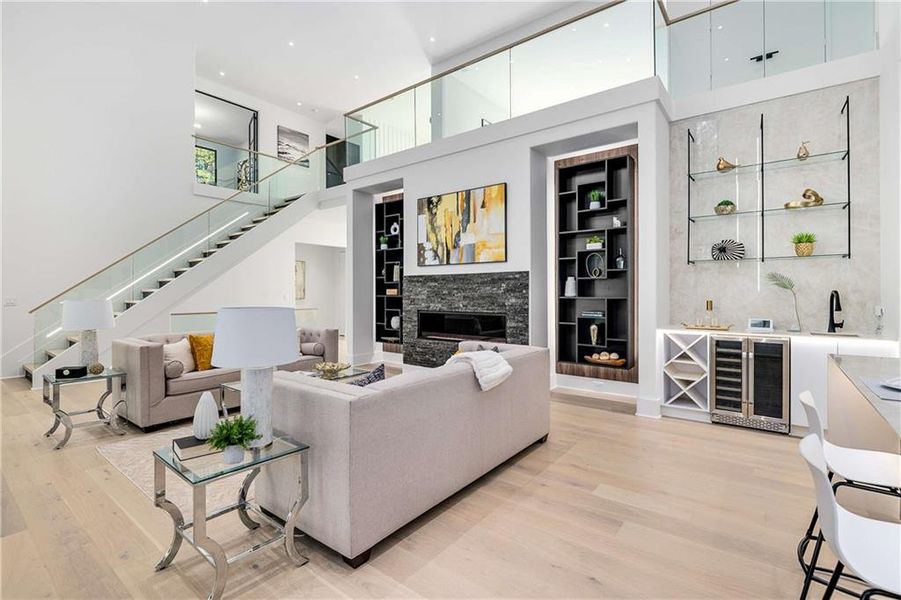 Furnished interior view inside a new home in , Sandy Springs (Image 39). Furnished interior view inside a new home in , Sandy Springs (Image 39).
