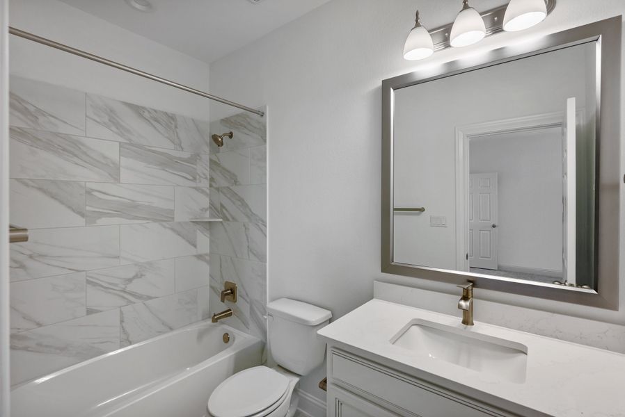 Representative furnished interior of a home built from the Hasley by Ashton Woods in The Estates at La Cima, San Marcos (Image 10).