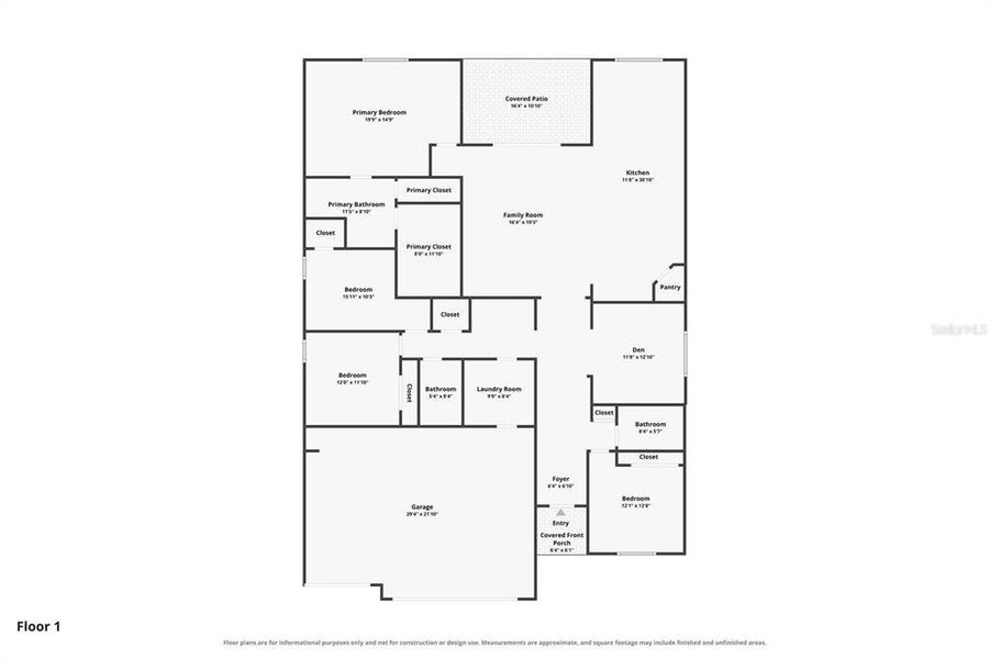 2D floor plan layout of this home in , Bartow, FL (Image 4). 2D floor plan layout of this home in , Bartow, FL (Image 4).