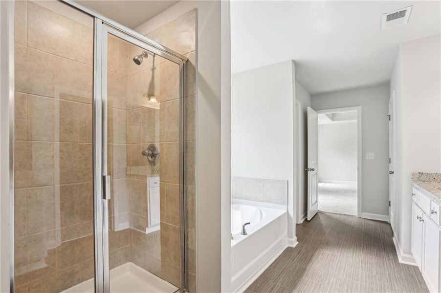 Furnished interior view inside a new home in The Hills at Cedar Creek, Winder (Image 8).