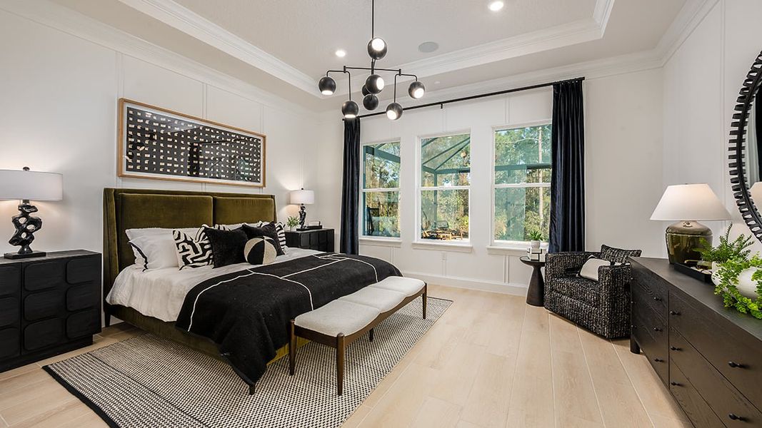 Representative furnished interior of a home built from the Pallazio II by Taylor Morrison in Center Lake Ranch Community Group Page, St. Cloud (Image 10).