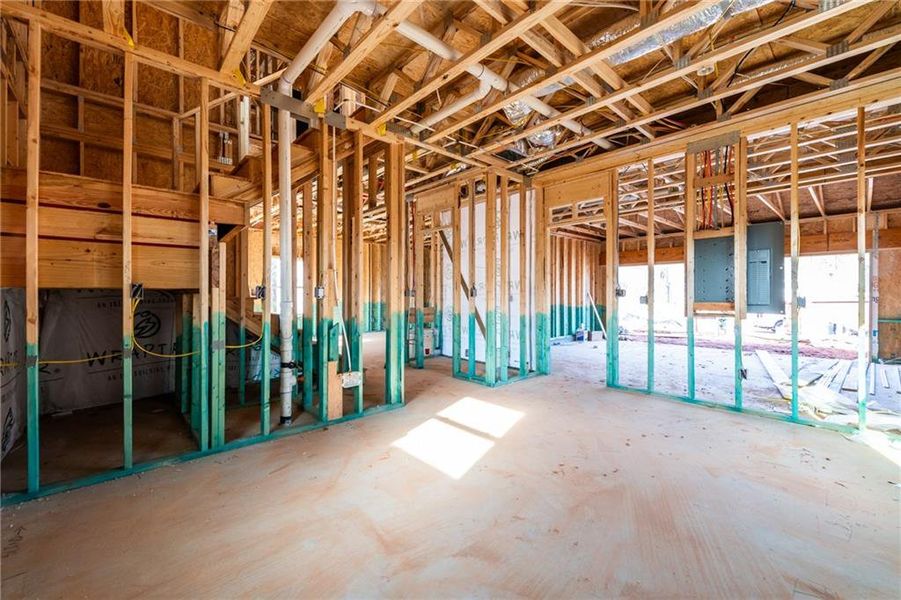 In-progress construction of a new home in , Lawrenceville, GA (Image 4).