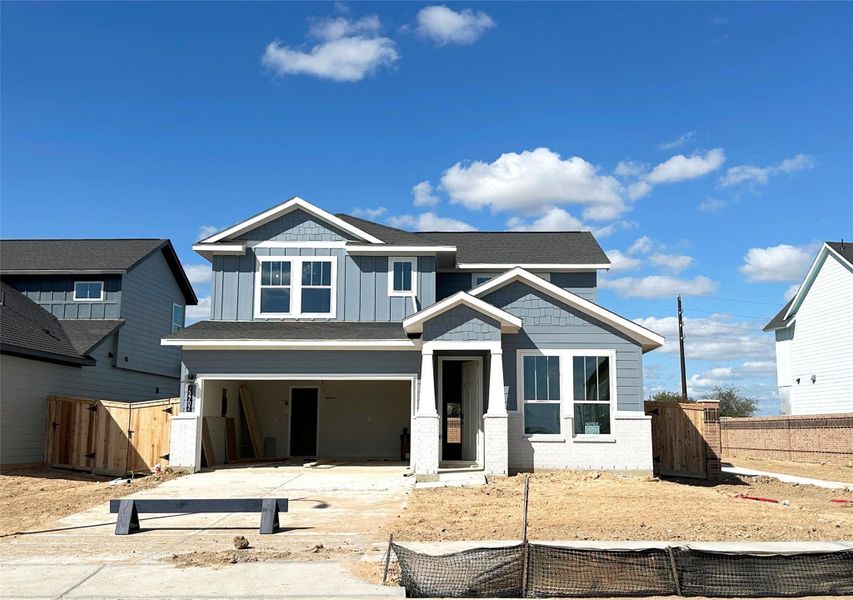 In-progress construction of a new home in 45' Traditional Homes at Elyson, Katy, TX (Image 6). In-progress construction of a new home in 45' Traditional Homes at Elyson, Katy, TX (Image 6).