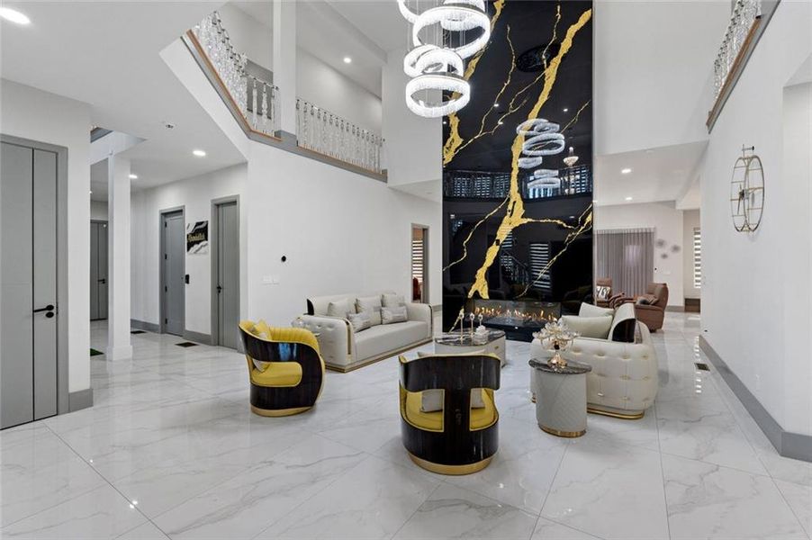 Furnished interior view inside a new home in , Stone Mountain (Image 59).
