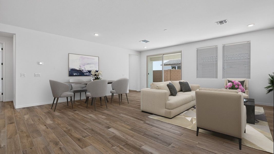 Furnished interior view inside a new home in The Grove at El Cidro, Goodyear (Image 8).