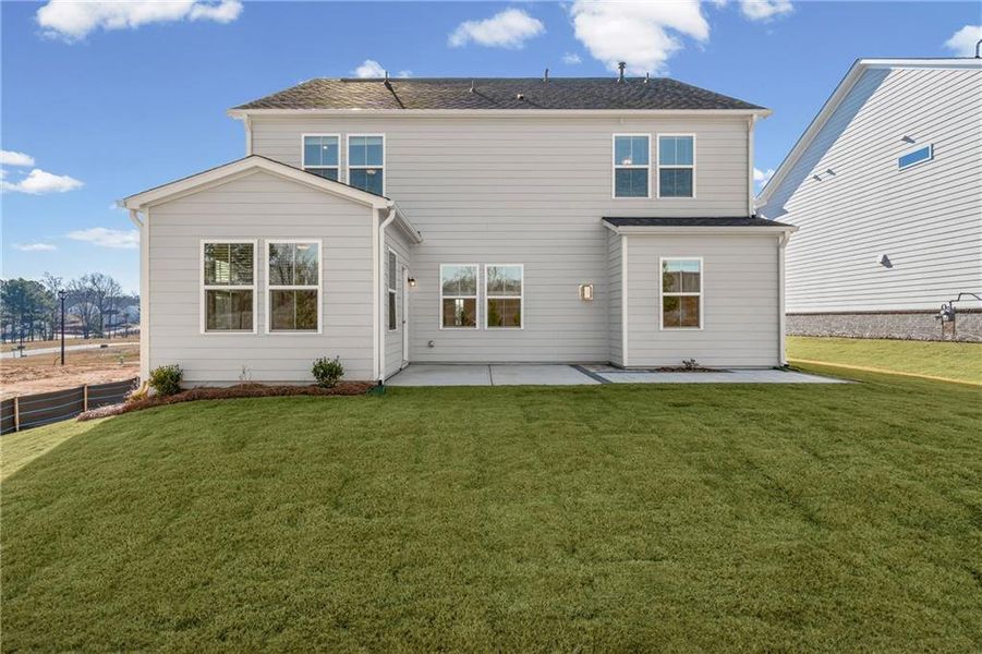 Exterior details and patio area of a home in Berkeley Mill, Cumming (Image 15).