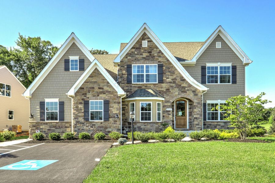 Representative exterior photo of a completed home built from the Ethan by Keystone Custom Homes in Lakestone Cove, Belmont, NC (Image 12).