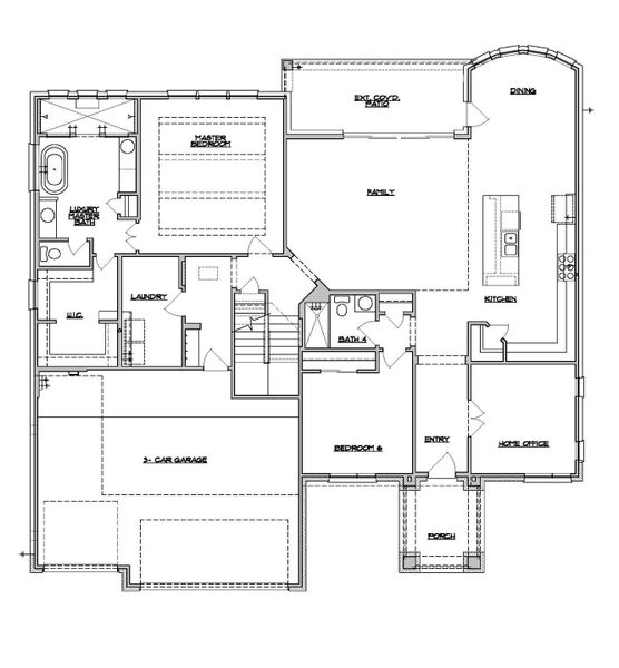 2D floor plan layout of this home in Santa Rita Ranch, Liberty Hill, TX (Image 2). 2D floor plan layout of this home in Santa Rita Ranch, Liberty Hill, TX (Image 2).